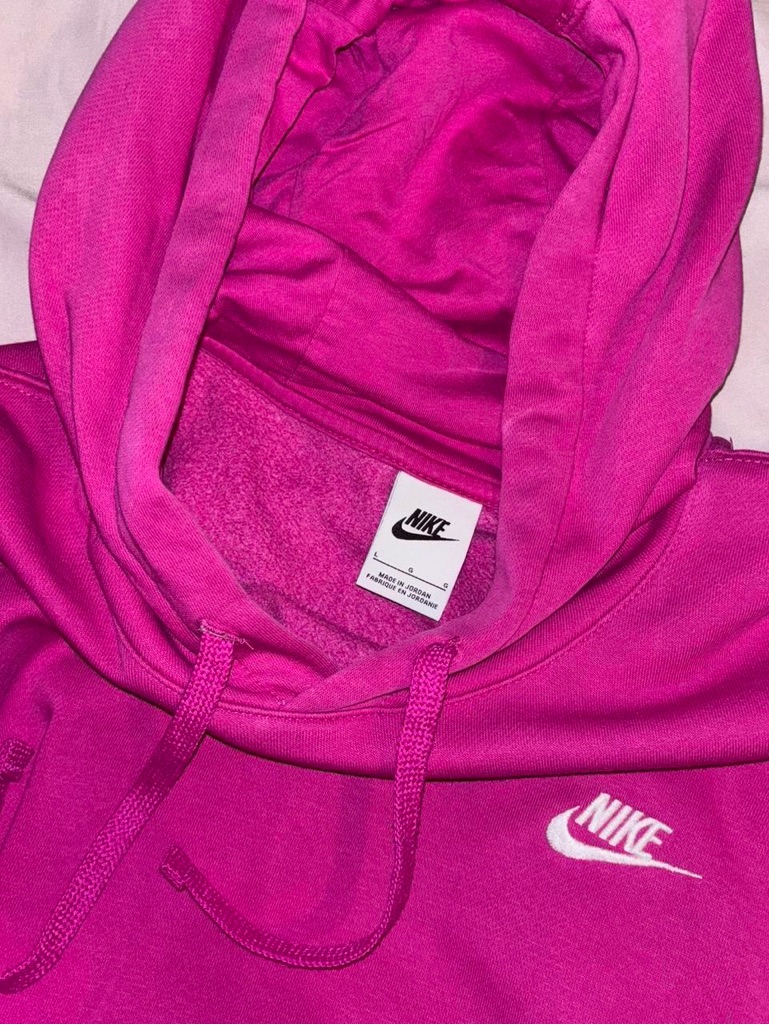 Nike Bright Fuchsia Hoodie With White Swoosh